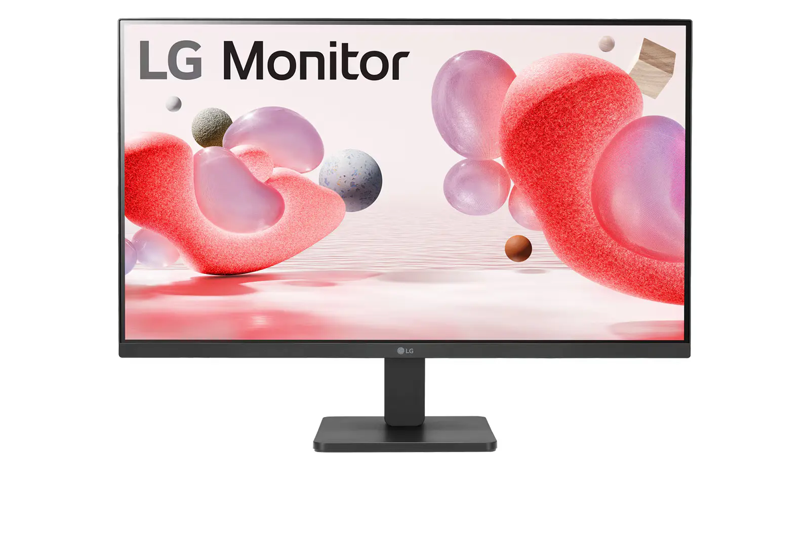 An image of a flat, 27 inch monitor.